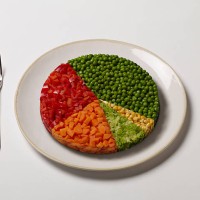 pie chart made of vegetables - food stock pictures, royalty-free photos & images