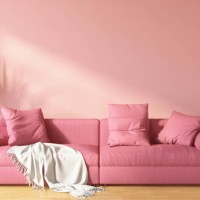 pink living room with sofa - home decoration stock pictures, royalty-free photos & images