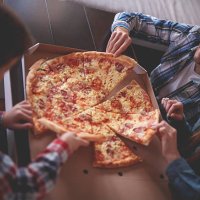 pizza at home - junk food stock pictures, royalty-free photos & images