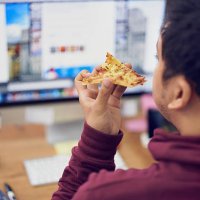 pizza browsing - junk food stock pictures, royalty-free photos & images