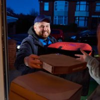 pizza delivery - junk food stock pictures, royalty-free photos & images