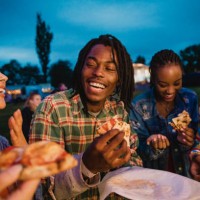 pizza festival fun - food stock pictures, royalty-free photos & images