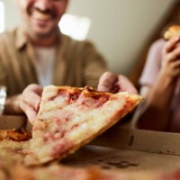 pizza for lunch! - junk food stock pictures, royalty-free photos & images