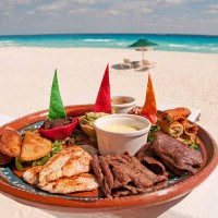 plate of authentic mexican food - food stock pictures, royalty-free photos & images