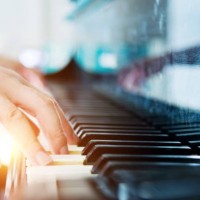 playing a piano - concert stock pictures, royalty-free photos & images