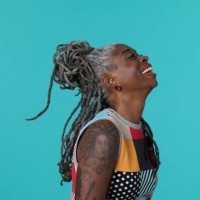 portait of confident african american woman laughing - fashion stock pictures, royalty-free photos & images
