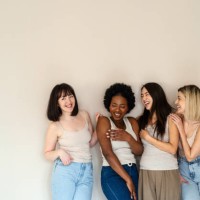 portrait of a diverse group of young women - fashion stock pictures, royalty-free photos & images