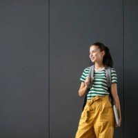 portrait of a girl college student - fashion stock pictures, royalty-free photos & images