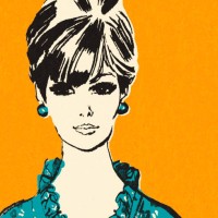 portrait of a woman - fashion stock illustrations