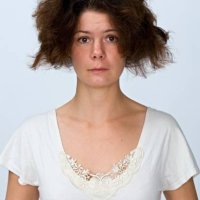 portrait of a woman with messy hair. - hairstyle stock pictures, royalty-free photos & images