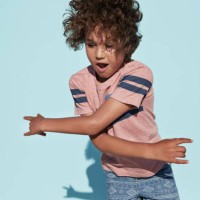 portrait of cool boy dancing, on studio background - fashion stock pictures, royalty-free photos & images