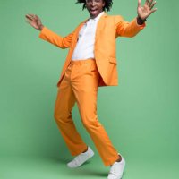 portrait of excited elegant man - hairstyle stock pictures, royalty-free photos & images