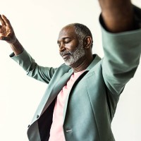 portrait of fashionable senior man with gray hair on white background - fashion stock pictures, royalty-free photos & images