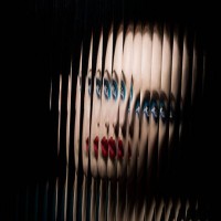 portrait of female through glass - fashion stock pictures, royalty-free photos & images