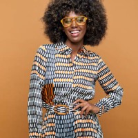 portrait of happy and fashionable woman - fashion stock pictures, royalty-free photos & images