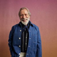 portrait of happy senior man in denim jacket - fashion stock pictures, royalty-free photos & images
