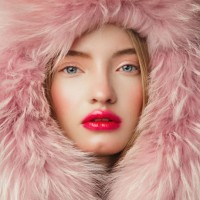 portrait of woman in fur hat - fashion stock pictures, royalty-free photos & images
