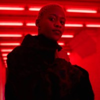 portrait of young woman in neon light - fashion stock pictures, royalty-free photos & images