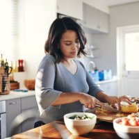 preparing her favourite dish - food stock pictures, royalty-free photos & images