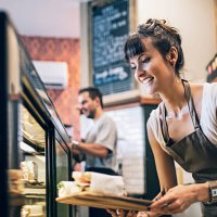 preparing the food display - food stock pictures, royalty-free photos & images