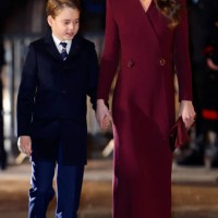 Prince George of Wales and Catherine, Princess of Wales attend the 'Together at Christmas' Carol Service at Westminster Abbey on December 15, 2022 in...