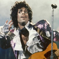 Prince performs in concert circa 1985 in Los Angeles, California.