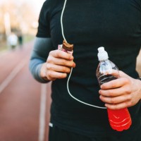 protein bar and energy drink - close up - food stock pictures, royalty-free photos & images