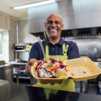 proud of his food - junk food stock pictures, royalty-free photos & images