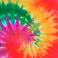psychedelic tie dye, a 1960s style symbol of peace background - fashion stock pictures, royalty-free photos & images