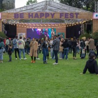 public fest in a park - concert stock pictures, royalty-free photos & images