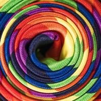 rainbow spiral silk textile - fashion stock pictures, royalty-free photos & images