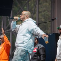 Rapper Inspectah Deck, U-God and RZA of Wu-Tang Clan perform live on stage during a concert at the Parkbuehne Wuhlheide on June 5, 2023 in Berlin,...