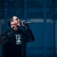 Rapper Joey Starr of NTM performs at AccorHotels Arena on March 8, 2018 in Paris, France.