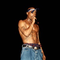 Rapper Tupac Shakur performs at the Regal Theater in Chicago, Illinois in March 1994.