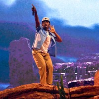 Rapper Tyler Gregory Okonma, aka 'Tyler, the Creator' performs on stage during the Coachella Valley Music and Arts Festival at the Empire Polo Club...