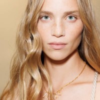 Rebecca Leigh is seen backstage at the Roberto Cavalli fashion show during the Milan Womenswear Spring/Summer 2025 on September 18, 2024 in Milan,...