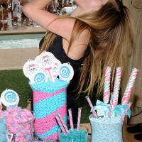 Recording artist Avril Lavigne celebrates her birthday at the Wet Republic pool at the MGM Grand Hotel/Casino October 2, 2010 in Las Vegas, Nevada....