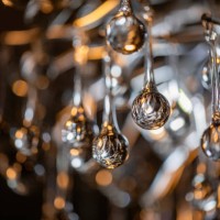 reflection in crystal bulbs - home decoration stock pictures, royalty-free photos & images