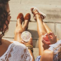 relaxing and tanning - junk food stock pictures, royalty-free photos & images