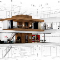 render of the design of a contemporary house - home decoration stock pictures, royalty-free photos & images