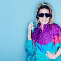 retro fashion style woman eighties era - fashion stock pictures, royalty-free photos & images