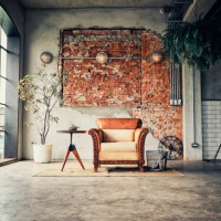 retro style shared office workspace interior - home decoration stock pictures, royalty-free photos & images