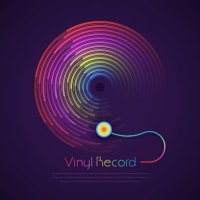 retro vinyl record concept - concert stock illustrations