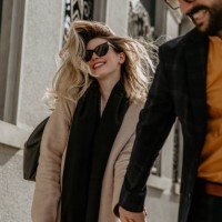 rich and happy people on the street - fashion stock pictures, royalty-free photos & images