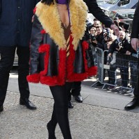Rihanna arrives at the Miu Miu show as part of the Paris Fashion Week Womenswear Fall/Winter 2014-2015 on March 5, 2014 on March 5, 2014 in Paris,...