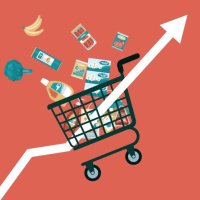 rising commodity prices - food stock illustrations
