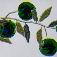 risograph style - garden decoration stock illustrations