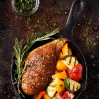 roast chicken breast and grilled vegetables - food stock pictures, royalty-free photos & images
