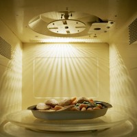 roast dinner inside microwave, close-up - food stock pictures, royalty-free photos & images