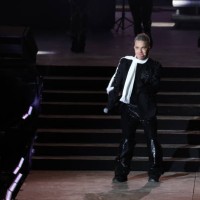 Robbie Williams performs at the Schladming-Dachstein ski opening concert on December 7, 2023 in Schladming, Austria.